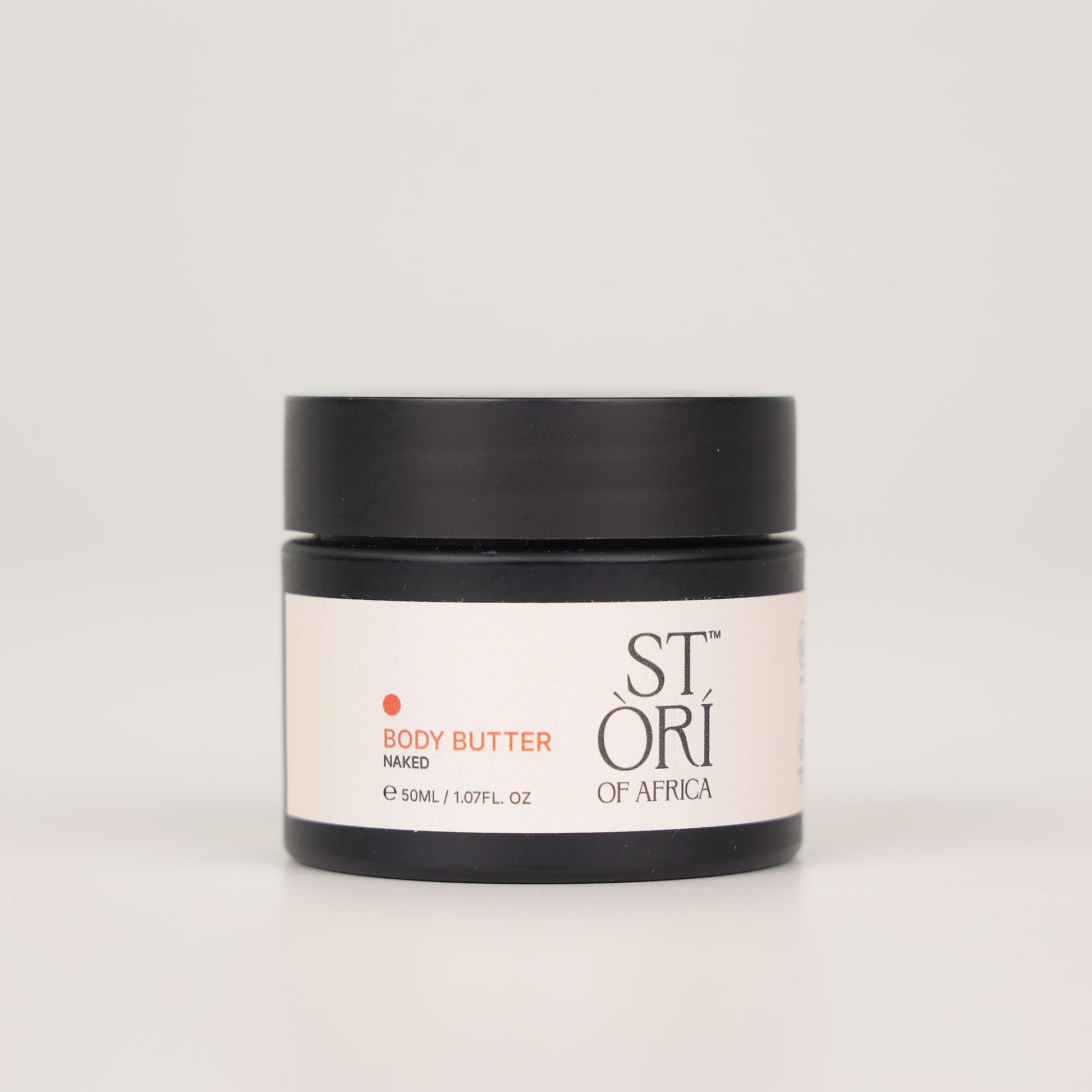Jar of Stori of Africa Naked Body Butter on a white background