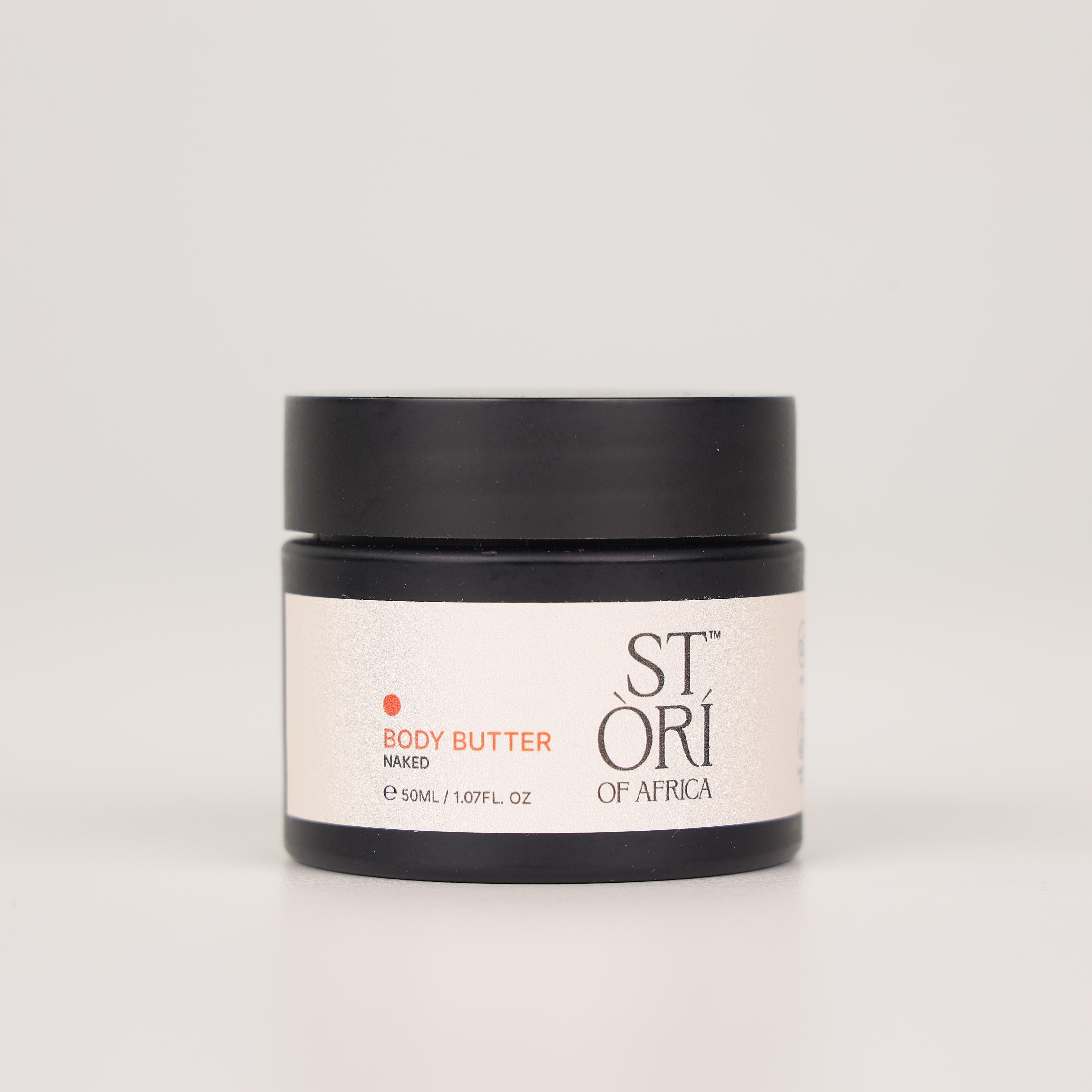 Jar of Stori of Africa Naked Body Butter on a white background